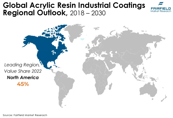 Global Acrylic Resin Industrial Coatings Regional Outlook, 2018 - 2030