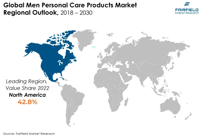 Global Men Personal Care Products Market Regional Outlook, 2018 - 2030