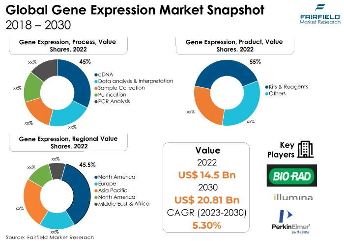 Global Gene Expression Market Snapshot, 2018 - 2030
