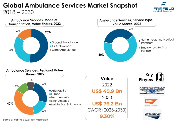 Global Ambulance Services Market Snapshot, 2018 - 2030