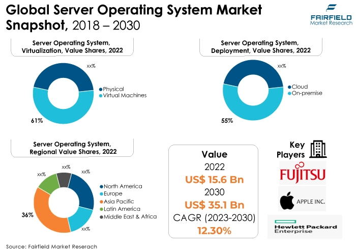 Server Operating System Market Snapshot, 2018 - 2030