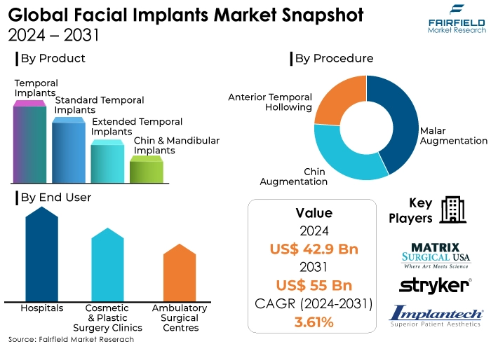 Facial Implants Market Snapshot, 2024 - 2031