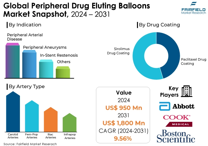 Peripheral Drug Eluting Balloons Market Snapshot, 2024 - 2031