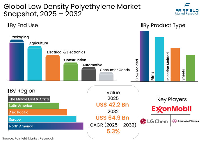 Low Density Polyethylene Market Snapshot, 2025 - 2032