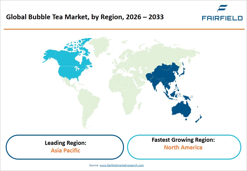 Bubble Tea Market Region, 2026 - 2033